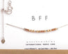 BFF Necklace Silver - Nala Morse and Dainty Jewelry by Olivia Cactus