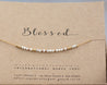 Blessed Necklace Gold - Flora Morse and Dainty Jewelry by Olivia Cactus