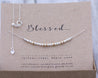 Blessed Necklace Silver - Piper Morse and Dainty Jewelry by Olivia Cactus