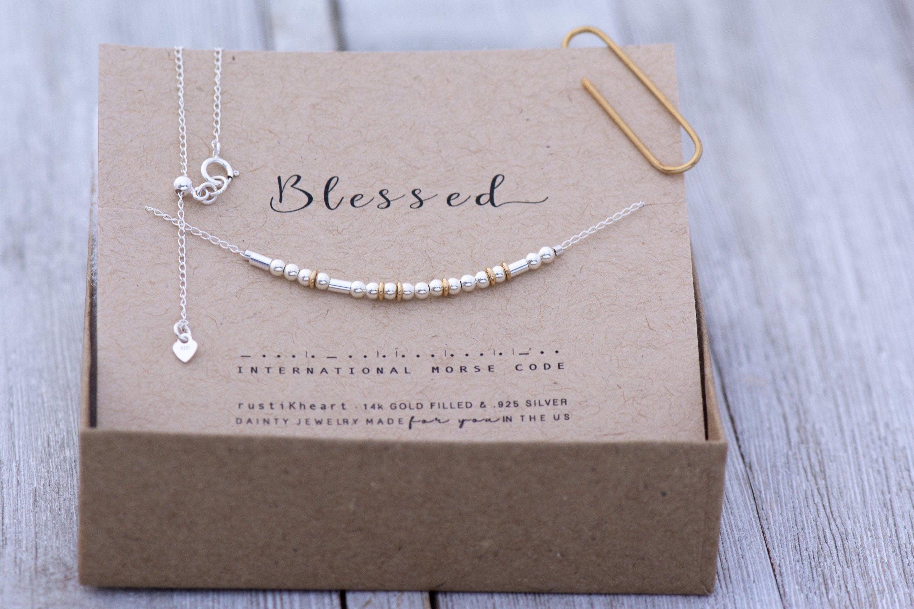 Blessed Necklace Silver - Piper Morse and Dainty Jewelry by Olivia Cactus