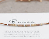 Brave Morse Code Bracelet