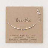 Custom Morse Code Necklace, Silver and Gold