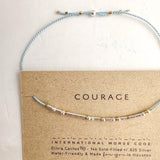 Courage Morse Code Bracelet