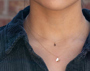Dainty Butterfly Charm Necklace - Dainty 14K Gold & Silver Jewelry by Olivia Cactus