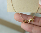 Dainty Morse Code Bracelet - Dainty 14K Gold & Silver Jewelry by Olivia Cactus