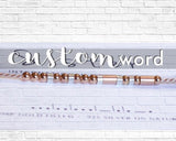 Custom Morse Code Bracelet, Rose Gold