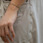 Faith Morse Code Bracelet on Chain - Dainty 14K Gold & Silver Jewelry by Olivia Cactus