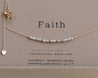 Faith Necklace Gold - Mila Morse and Dainty Jewelry by Olivia Cactus