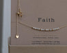 Faith Necklace Gold - Mila Morse and Dainty Jewelry by Olivia Cactus