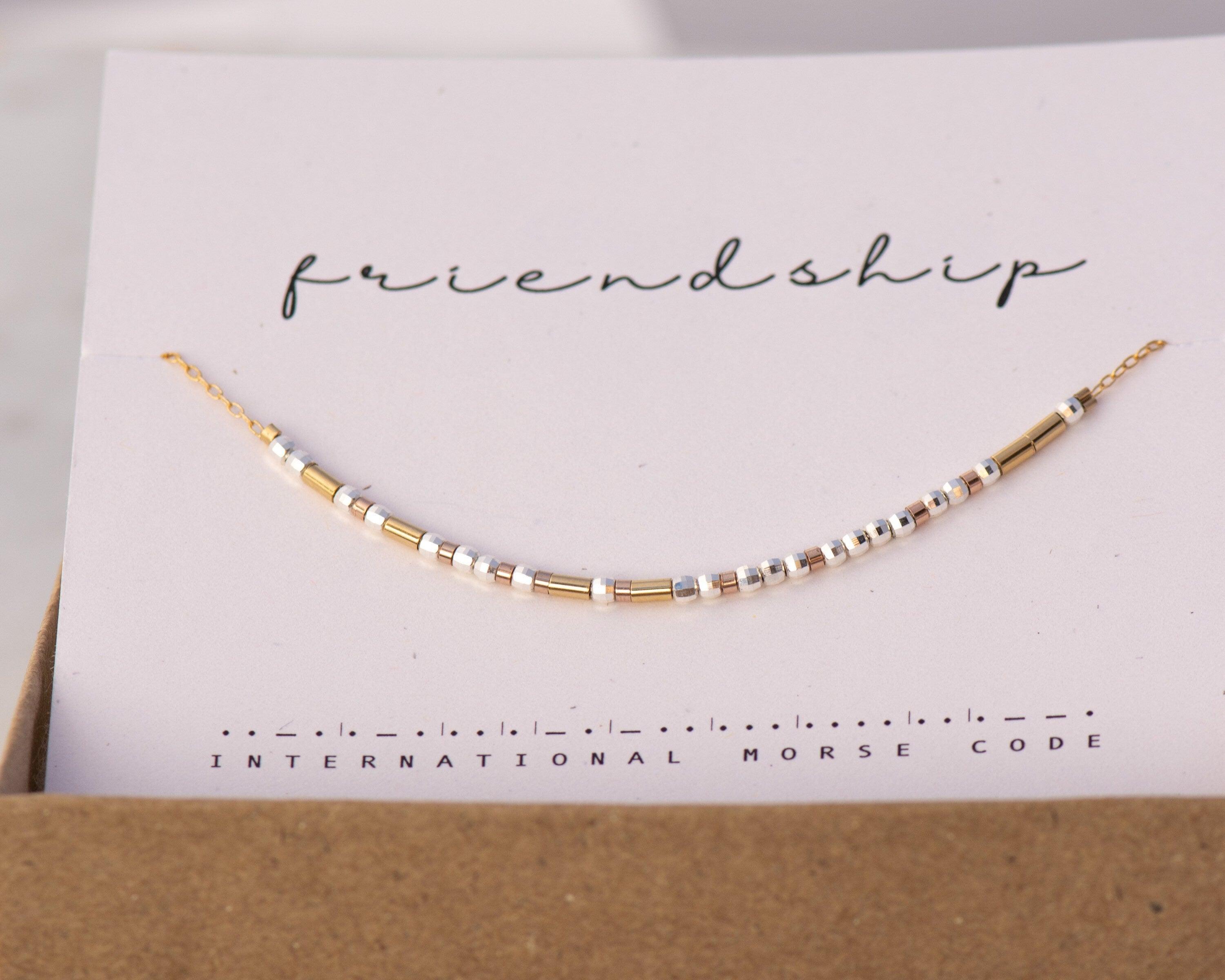 Friendship Necklace Gold - Flora Morse and Dainty Jewelry by Olivia Cactus