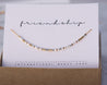 Friendship Necklace Gold - Flora Morse and Dainty Jewelry by Olivia Cactus