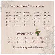 Gigi Morse Code Bracelet - Dainty 14K Gold & Silver Jewelry by Olivia Cactus