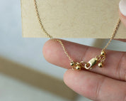 Gigi Morse Code Bracelet - Dainty 14K Gold & Silver Jewelry by Olivia Cactus