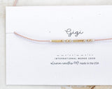 Gigi Morse Code Bracelet