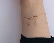 Godmother Morse Code Bracelet - Dainty 14K Gold & Silver Jewelry by Olivia Cactus