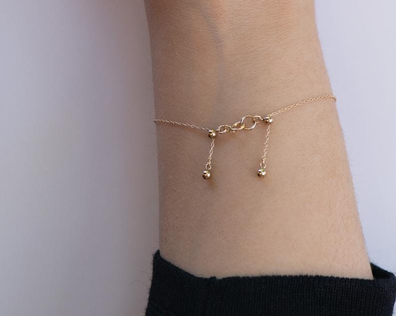 Godmother Morse Code Bracelet - Dainty 14K Gold & Silver Jewelry by Olivia Cactus