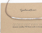 Godmother Morse Code Bracelet