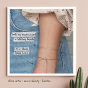 Godmother Morse Code Bracelet - Dainty 14K Gold & Silver Jewelry by Olivia Cactus