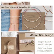 Godmother Morse Code Bracelet - Dainty 14K Gold & Silver Jewelry by Olivia Cactus