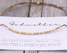 Godmother Morse Code Bracelet Morse and Dainty Jewelry by Olivia Cactus