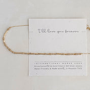 Grammy Morse Code Necklace - Dainty 14K Gold & Silver Jewelry by Olivia Cactus
