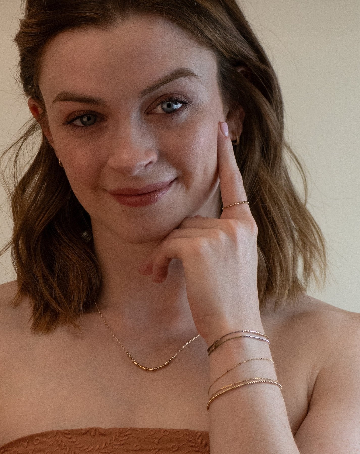 Grammy Morse Code Necklace - Dainty 14K Gold & Silver Jewelry by Olivia Cactus