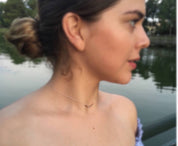 Grammy Morse Code Necklace - Dainty 14K Gold & Silver Jewelry by Olivia Cactus