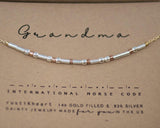 Grandma Morse Code Bracelet