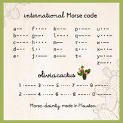 Grandma Morse Code Bracelet - Dainty 14K Gold & Silver Jewelry by Olivia Cactus