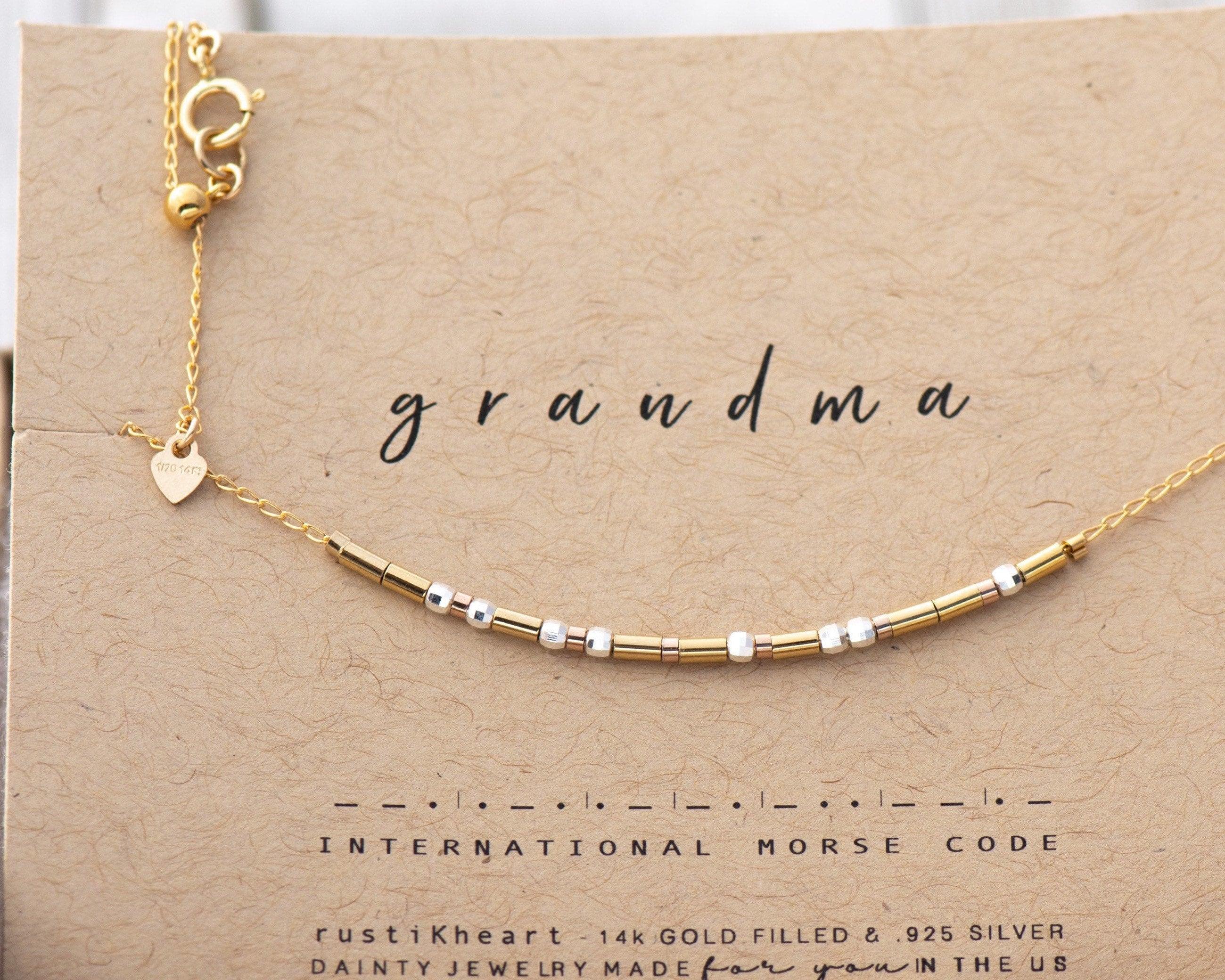 Grandma Necklace Gold - Flora Morse and Dainty Jewelry by Olivia Cactus