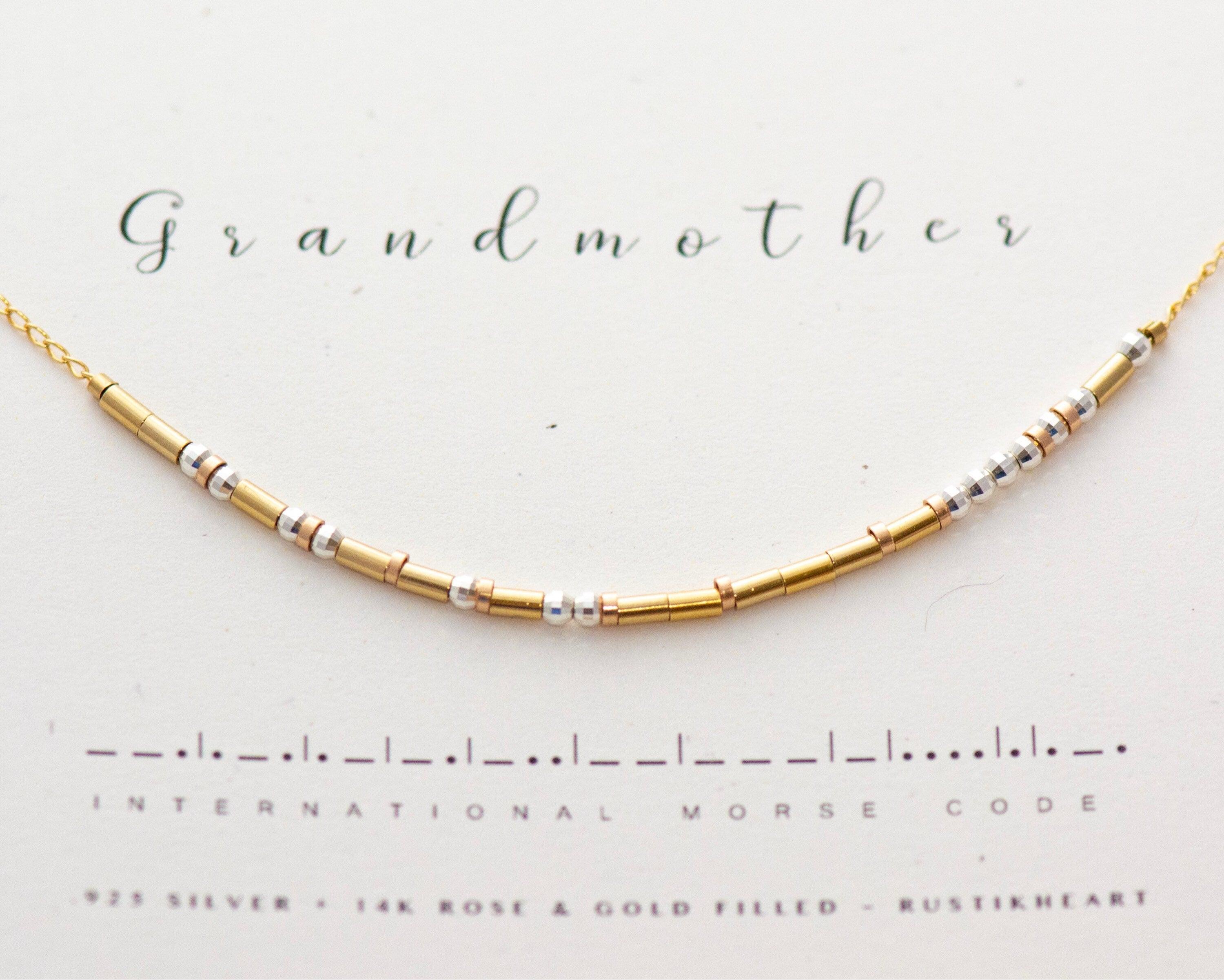 Grandma Necklace Gold - Flora Morse and Dainty Jewelry by Olivia Cactus