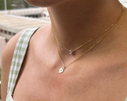 Heart Lock Necklace - Dainty 14K Gold & Silver Jewelry by Olivia Cactus