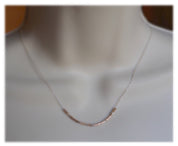 Morse Code Necklace • Blessed Necklace Best Friend Gifts Bridesmaid Gift Necklace Rose Gold and Silver Morse Code Jewelry Thank You Gift