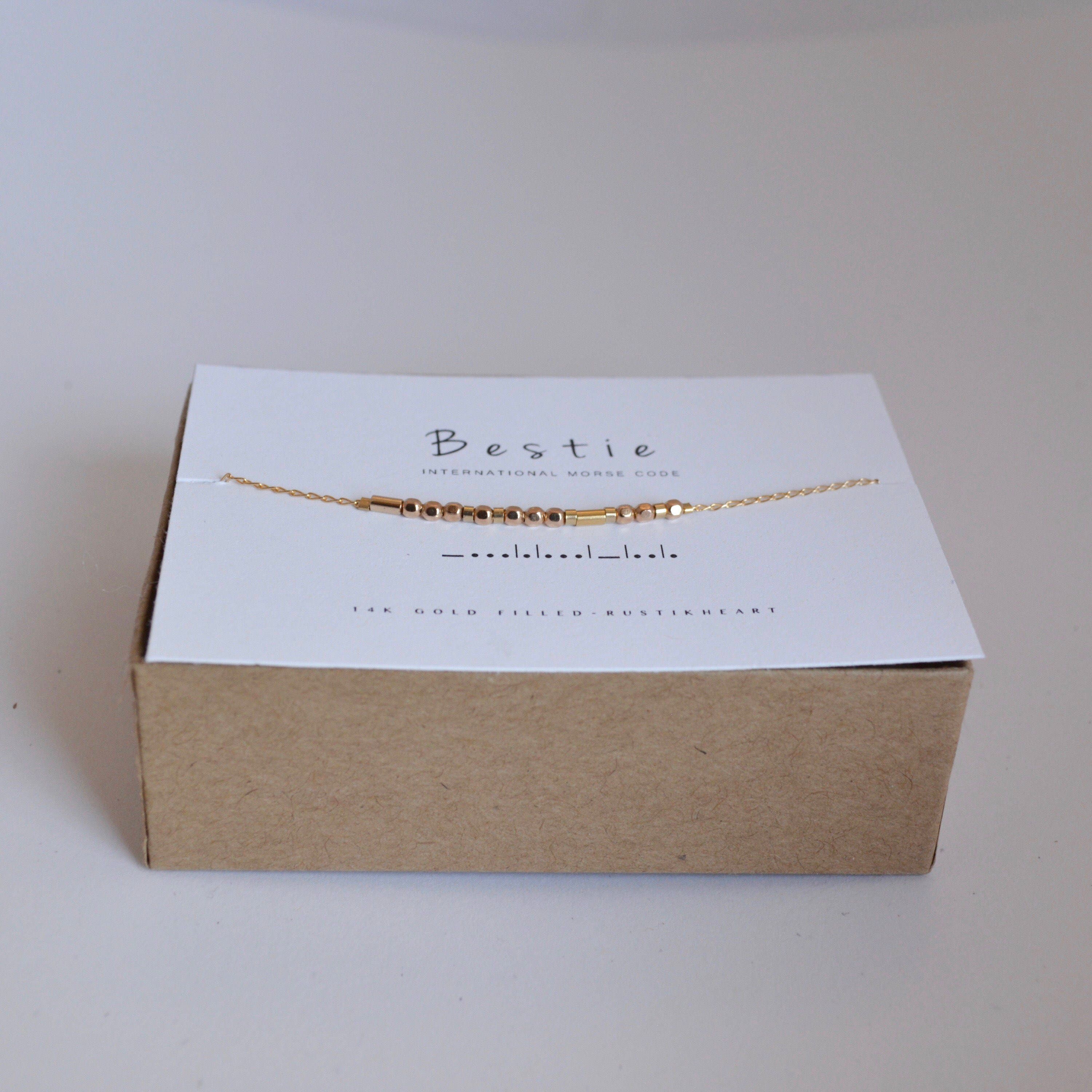 Dainty Morse Code Bracelet