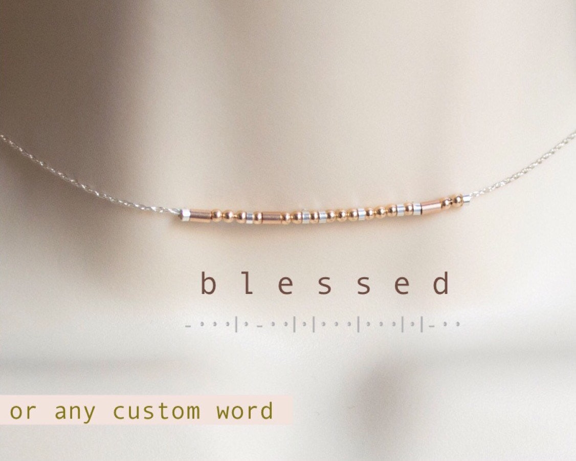 Blessed Morse Code Necklace