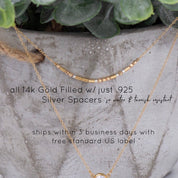 Custom Gold Filled Morse Code Necklace