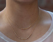 Custom Gold Filled Morse Code Necklace