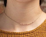 Custom Morse Code Necklace: Rose Gold