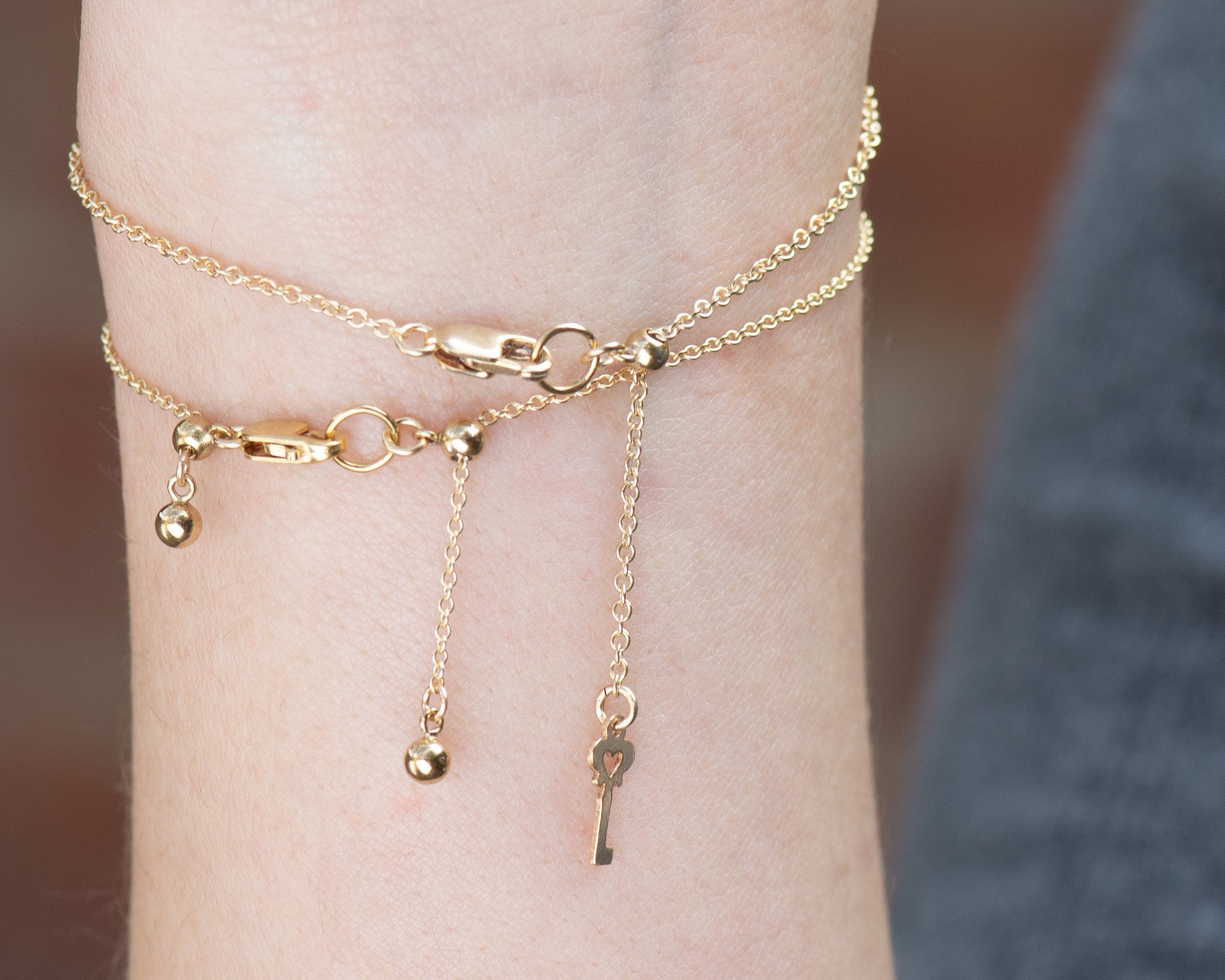 Heart Lock and Key Bracelet
