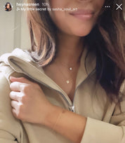 Heart lock gold chain bracelet