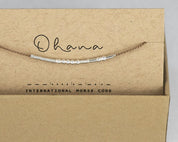 Let Them Morse Code Bracelet