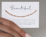 Custom Morse Code Bracelet • Personalized Word