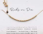 14k Gold Filled Morse Code Necklace