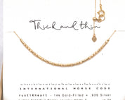 14k Gold Filled Morse Code Necklace