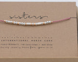 Sisters Morse  Code Bracelet