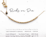 14k Gold Filled Morse Code Necklace