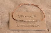 Strength Morse Code Bracelet