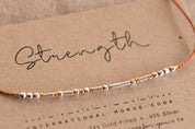 Strength Morse Code Bracelet