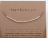 Matthew 19:6 Bible Verse Bracelet - Maya Morse and Dainty Jewelry by Olivia Cactus