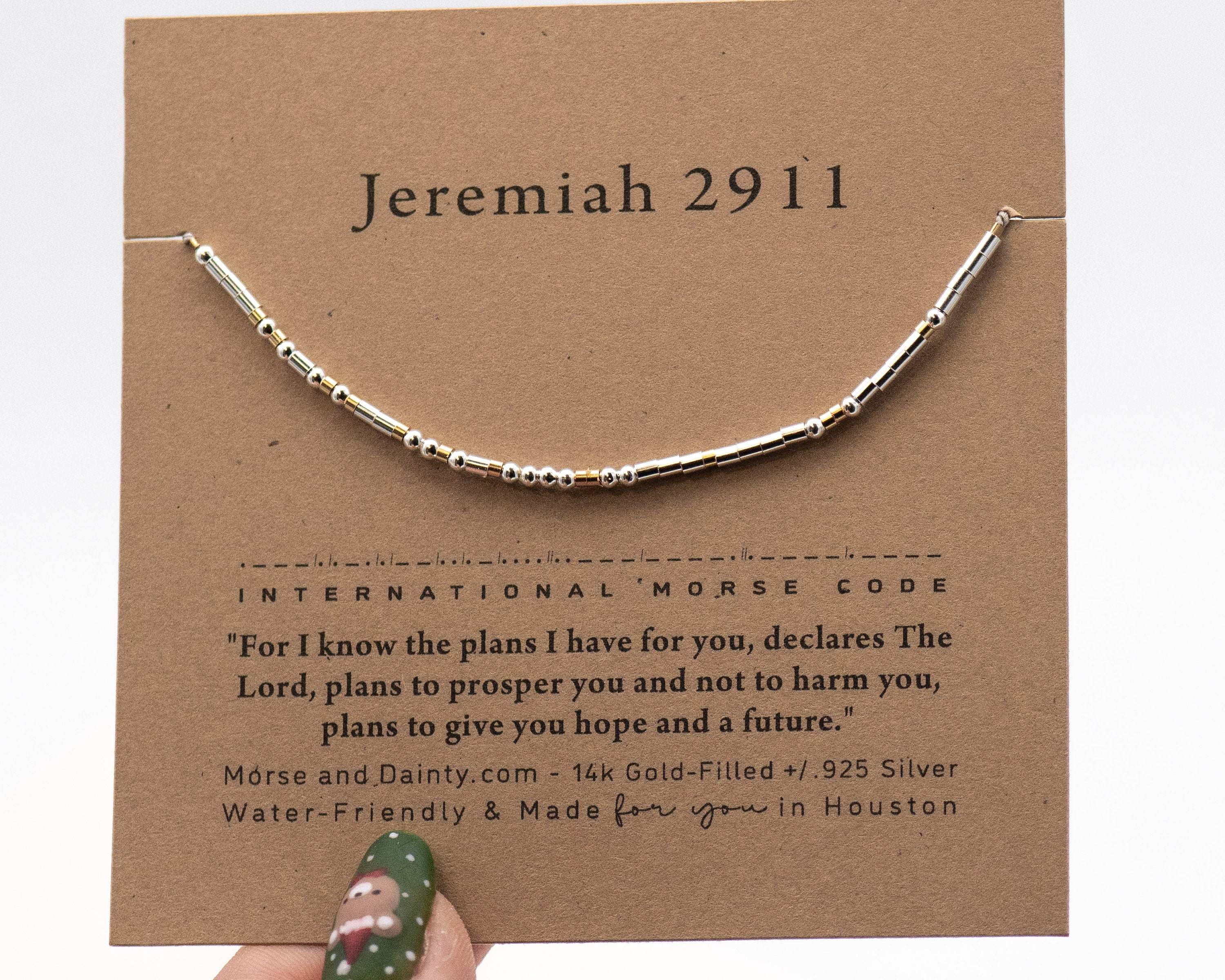 1 Peter 4:8-10 Bible Morse Code Bracelet